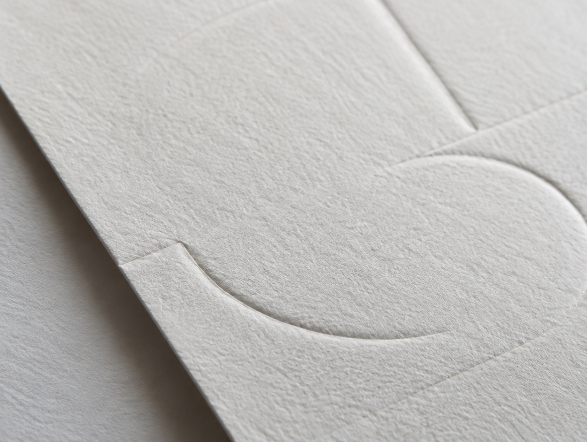 Letterpress finish detail
