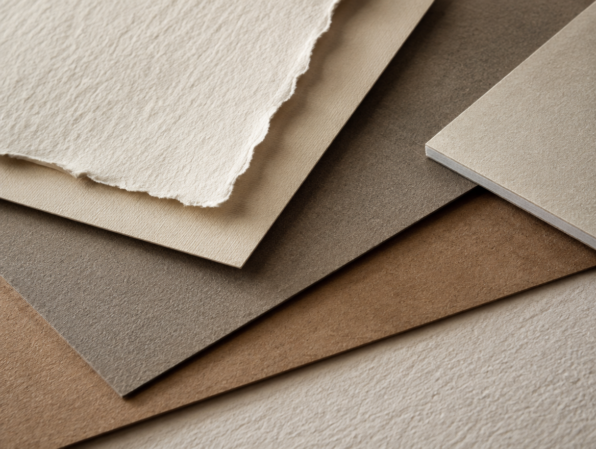 Modern tactile paper and card textures