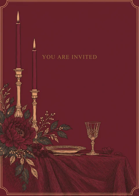 Dinner by Candlelight — YOU ARE INVITED